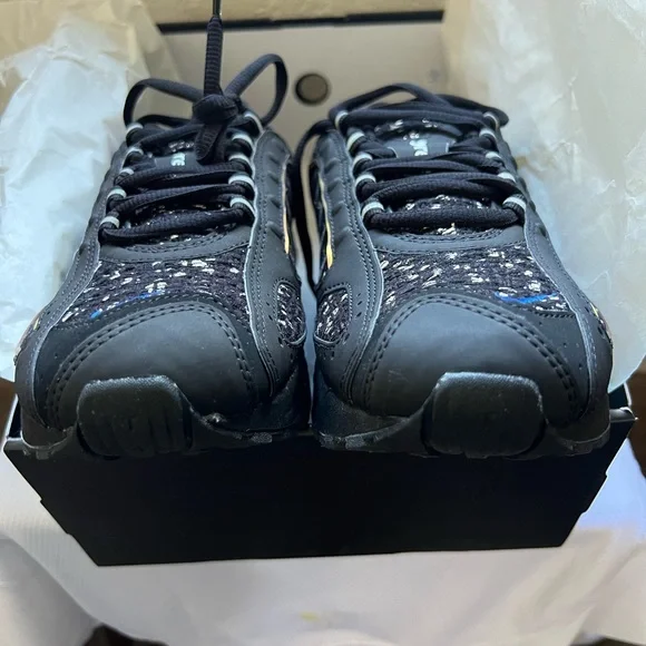 Mens Size 9 Nike Air Max Tailwind 4 x Supreme Black Cobalt 2019 Brand New In Box